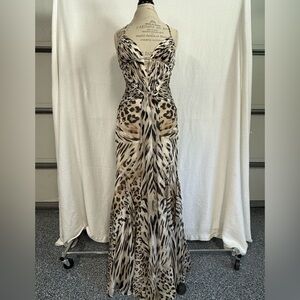 Jaguar Print Long Dress